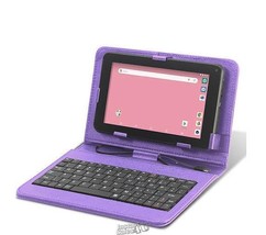 Craig-10.1&quot; Android Tablet Bundle AC/USB  adapter Keyboard Case Headhones Purple - £66.53 GBP
