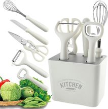 6-Piece Kitchen Gadgets Set, Kitchen Scissors, Kitchen Utensils Set with Holder, - £30.92 GBP