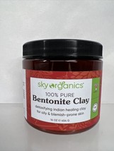 Sky Organics 100% Pure CLAY BENTONITE Indian Healing Clay Face Mask 1 lb (16 oz) - £4.78 GBP