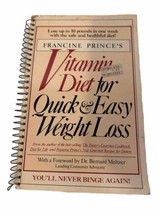 Francine Prince Vitamin Diet for Quick &amp; Easy Weight Loss 1982 Spiral Paperback - £15.48 GBP