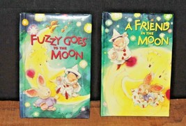 Fuzzy Goes to the Moon &amp; A Friend on the Moon 1998 Hardback English 4”x ... - £4.59 GBP