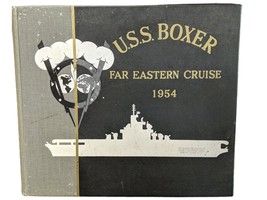 1954 USS Boxer Far Eastern Cruise Book Navy/Marines - £99.16 GBP