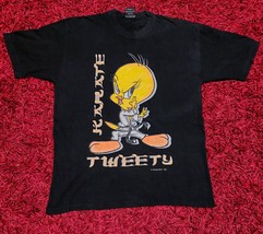 Vintage 90 Tweety Karate Warner Bros 1998 Pinted Tshirt M - £79.92 GBP