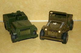Vtg Amloid Plastic + Tonka Toy Steel Military Jeep Usa Army Marine M50 G4528 Gun - £29.67 GBP