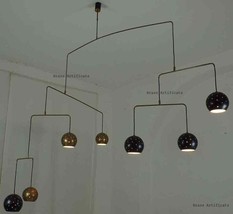 1950&#39;s Mobile Urchin Brass Sputnik Chandelier Vintage Kalmar Italian - £330.61 GBP