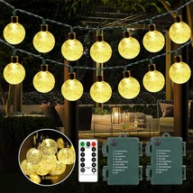 Battery Powered Globe String Lights - 2Pack Total 78Ft 160 Led Battery Operated  - £43.15 GBP