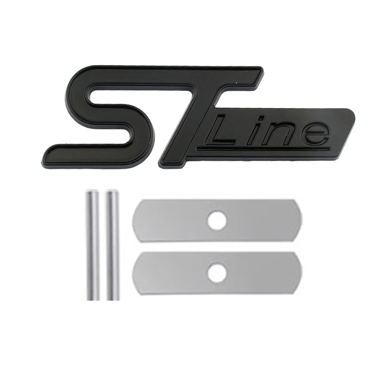 3D Car Front Grill Trunk Metal Logo ST Line Emblem For Ford Kuga MK3 MK2 MK4 S M
