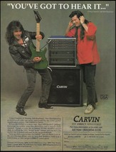 Craig Chaquico &amp; Bob Bradshaw 1989 Carvin SXR900 amp series advertisement print - £3.57 GBP