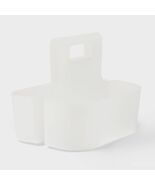 Brightroom Frosted Bath Caddy Plastic - Compact Bathroom Organizer - $48.03 MXN
