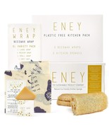 Premium Organic Beeswax Food Wrap and Eco-Friendly Natural Dish Sponge B... - $18.80