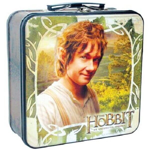 The Hobbit Bilbo Baggins Photo Large Carry All Square Tin Tote Lunchbox ... - $13.54