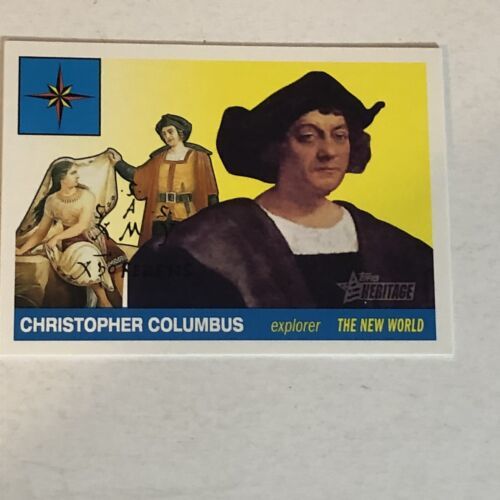 Christopher Columbus Trading Card Topps Heritage #20 - £1.48 GBP