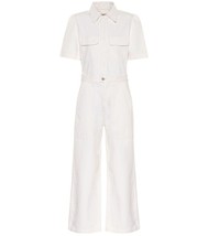 NWT Citizens of Humanity Miki in White Willow Denim Jean Wide Leg Jumpsuit 10 - £129.44 GBP