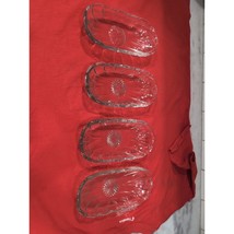 Anchor Hocking Clear Glass Celery Dish Set Of 4, Serving Dishes, Banana ... - £14.80 GBP