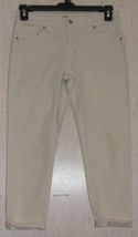 Excellent Womens Silver J EAN S Co. Ivory Denim Avery Skinny Crop Size W28/L25 - £26.09 GBP