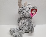 Walmart Gray Rhino Plush Soft Stuffed Animal Toy Ribbed Horn 15&quot; Riley - $19.70