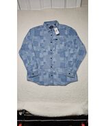 Buffalo David Bitton Men&#39;s Svenn Jacquard Denim Shirt Size L MSRP $99 Br... - $826.06 MXN