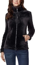 32 Degrees Women&#39;s Plush Luxe Fur Super Soft Full Zip Outwear Jacket L, Black - £27.96 GBP