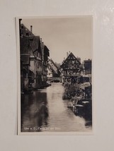 Ulm Germany An Der Blau River Architecture Antique Postcard Bridge Docks... - £11.67 GBP