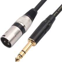 DISINO 1/4 Inch TRS to XLR Male Balanced Signal Interconnect Cable Quarter inch - £27.07 GBP