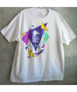 Taco Bell Mens Size XL T Shirt 80’s Retro Logo White Cotton Ripple Junction - £8.80 GBP