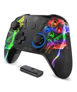 Wireless Pc Controller, Dual-Vibration Joystick Gamepad Computer Gaming ... - $57.99