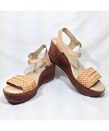 Mongomery Calzados Womens Ankle Strap Tan Wedge Sandal  Shoe Size 9M - £16.76 GBP