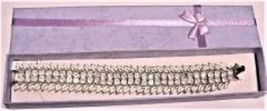 Vtg Signed CORO Enamel Rhinestone Bracelet NIB - $65.00