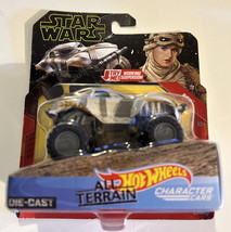 Star Wars Rey All Terrain Hot Wheels Character Car Die Cast Working Suspension - £11.76 GBP