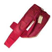 NWT Current/Elliott The Stiletto in Red Coral Bandana Stretch Skinny Jeans 24 - £25.73 GBP