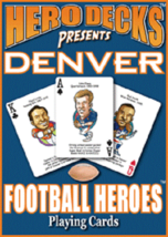 Denver Broncos Football Heros Original Hero Deck Playing Cards Fan Gift NFL - £12.55 GBP