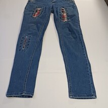 Watch LA LP8408 Women’s Blue Cotton Blend Button Fly Jeans Size 9  image 12