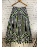 GNW Great Northwest Skirt Womens Sz M Geometric Print Maxi Pull-On Stretch - £12.55 GBP