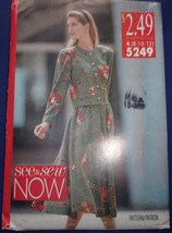 See &amp; Sew Misses’ Misses’ Petite Top &amp; Skirt Size 8-12 #5249 Uncut - £2.34 GBP