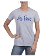 Top of the World Women&#39;s Modern Fit Gray Heather T-Shirt Air Force Falco... - £5.72 GBP