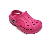 CROCS Baya Clog K Lightweight Slip On Clogs Shoes Neon Magenta Pink Kids... - £26.61 GBP