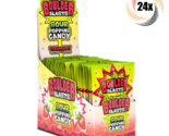 Full Box 24x Packets Boulder Blasts Strawberry Flavor Sour Popping Candy... - $23.55