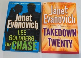 Lot of 2Janet Evanovich Bestseller Hardcover -Takedown Twenty and The Chase - $4.04