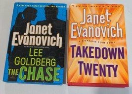 Lot of 2Janet Evanovich Bestseller Hardcover -Takedown Twenty and The Chase - £3.16 GBP