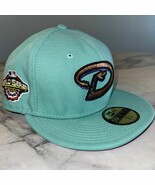 New Era 7 3/8 Fitted Arizona Diamondbacks 2001 World Series Hat Iced Tea... - $92.14 CAD