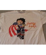 Betty Boop - with her motor cycle on a new extra large (XL) White tee sh... - $475.91 MXN