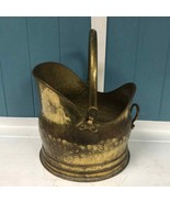 Farmhouse Brass &amp; Copper Antique Dutch Fireplace Coal wood Hod Scuttle v... - $237.50 CAD