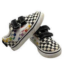 Vans Toddler Checkered &amp; Rainbow Sneakers Size 5 - $322.09 MXN