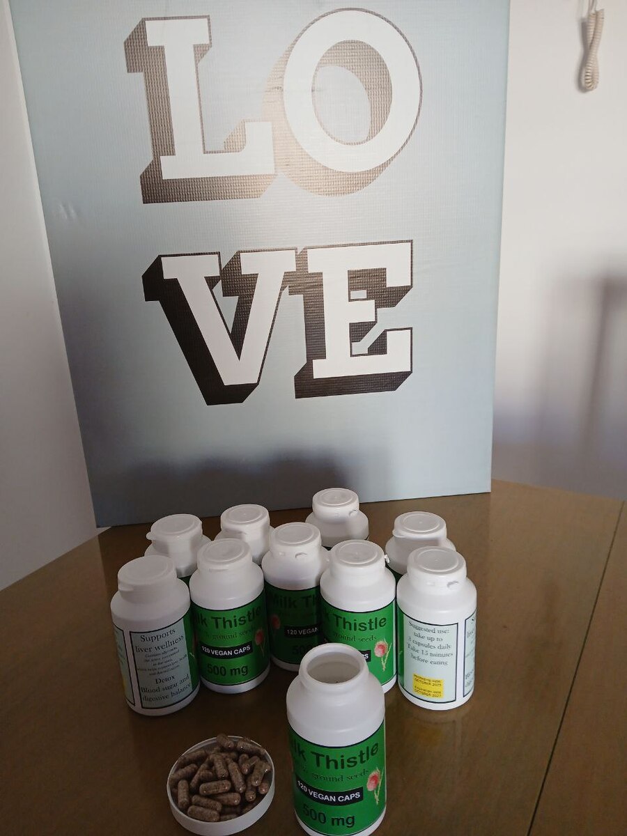 10 bottles - Milk Thistle Capsules 500 mg –120 Vegan Herbal Supplement – Natural Item image 12