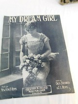 My Dream Girl Antique Sheet Music By Newton B Heims  1914 - £15.65 GBP