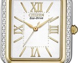 Citizen Eco-Drive EM0194-51A Women&#39;s Ciena 26 Diamonds Two-Tone White Di... - £145.52 GBP