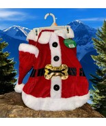 NEW! Merry &amp; Bright Dog or Cat Pet Santa Costume w/ Hat - Size M Medium - $9.89