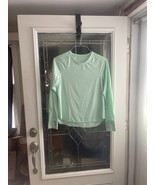 Avia Top Womens S Green Long Sleeve Mesh Detail Thumbholes Performance A... - $14.82 CAD