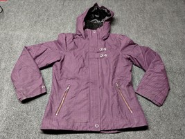 Columbia Omni Shade Jacket Women Small Purple Parka Coat Hooded Cute - £21.88 GBP
