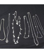 Necklace Lot of 7 Silver Tone Sarah Cov After Thoughts Unbranded Fashion... - $22.84 CAD